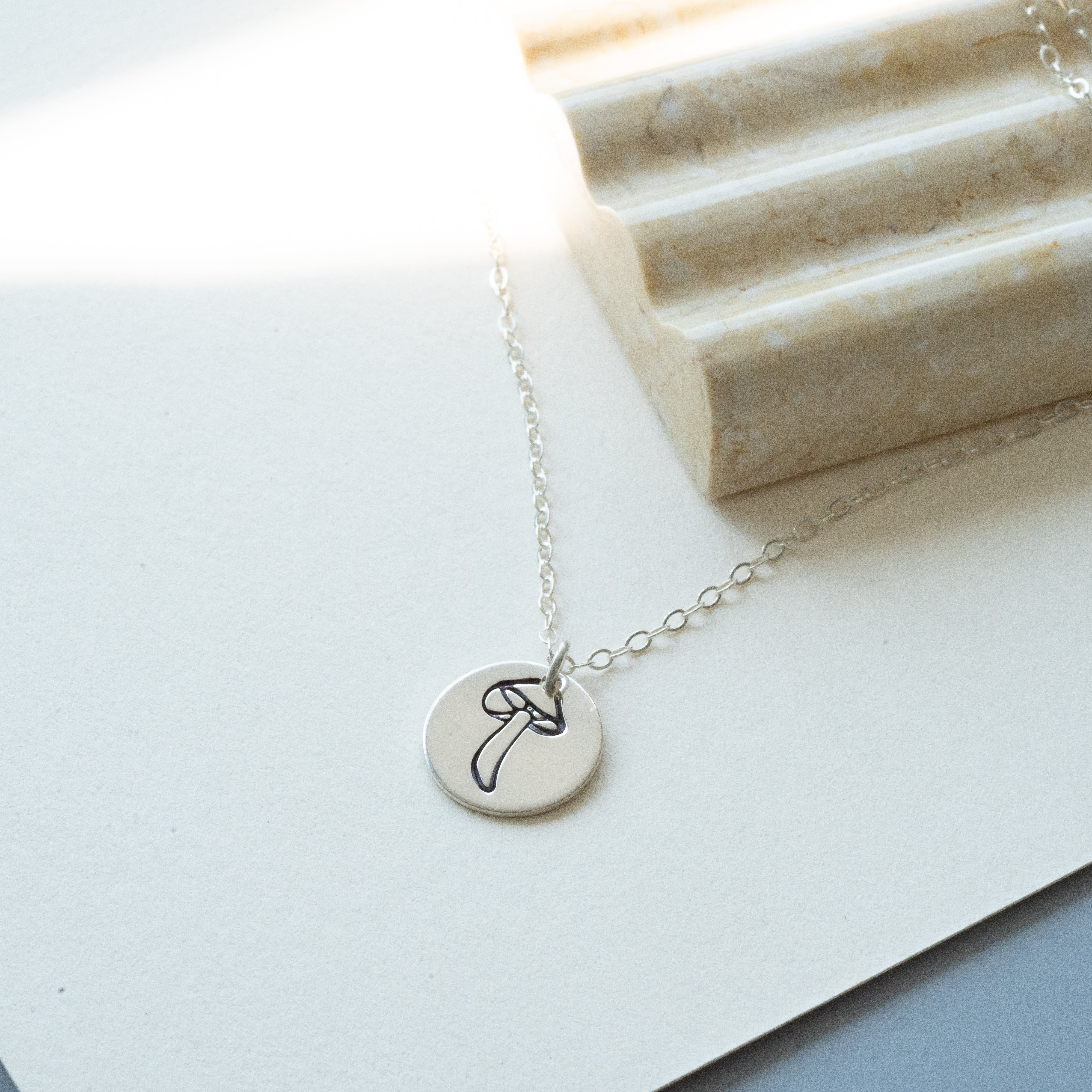 Forest Mushroom Charm Necklace