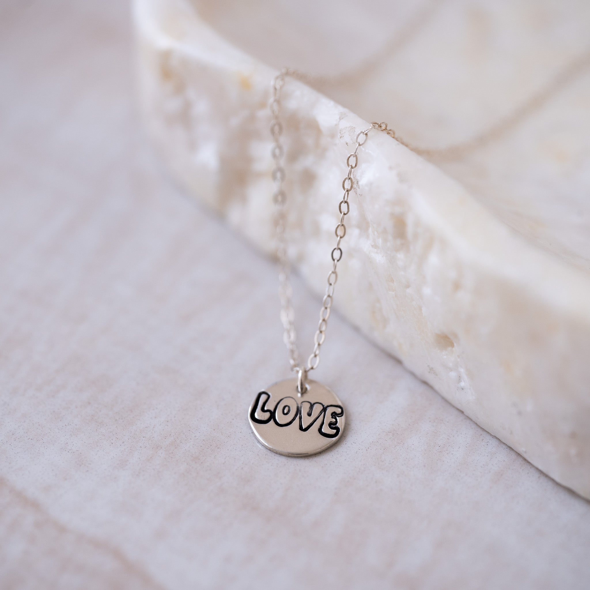 Retro Love Charm Necklace