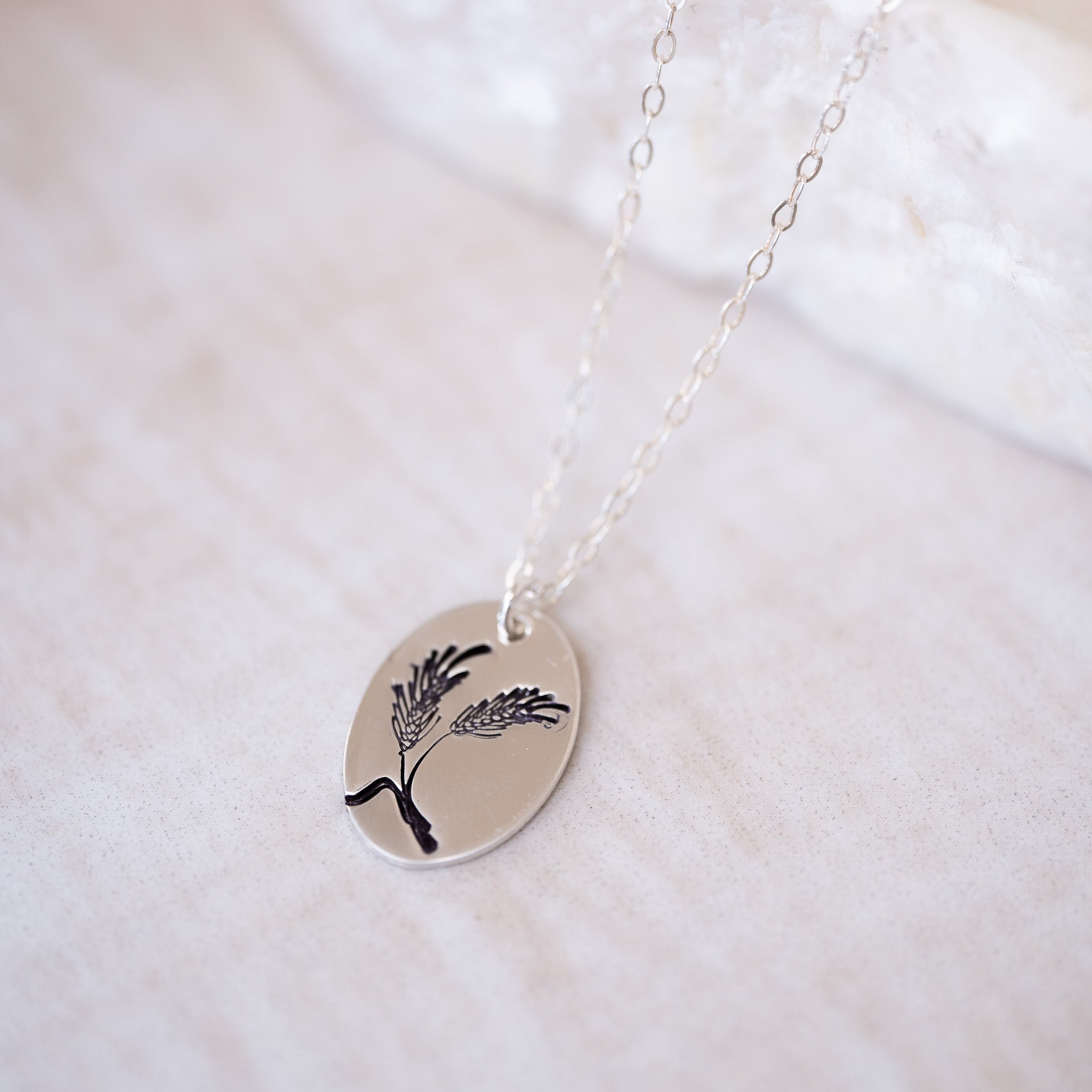 Wheat Signet Necklace