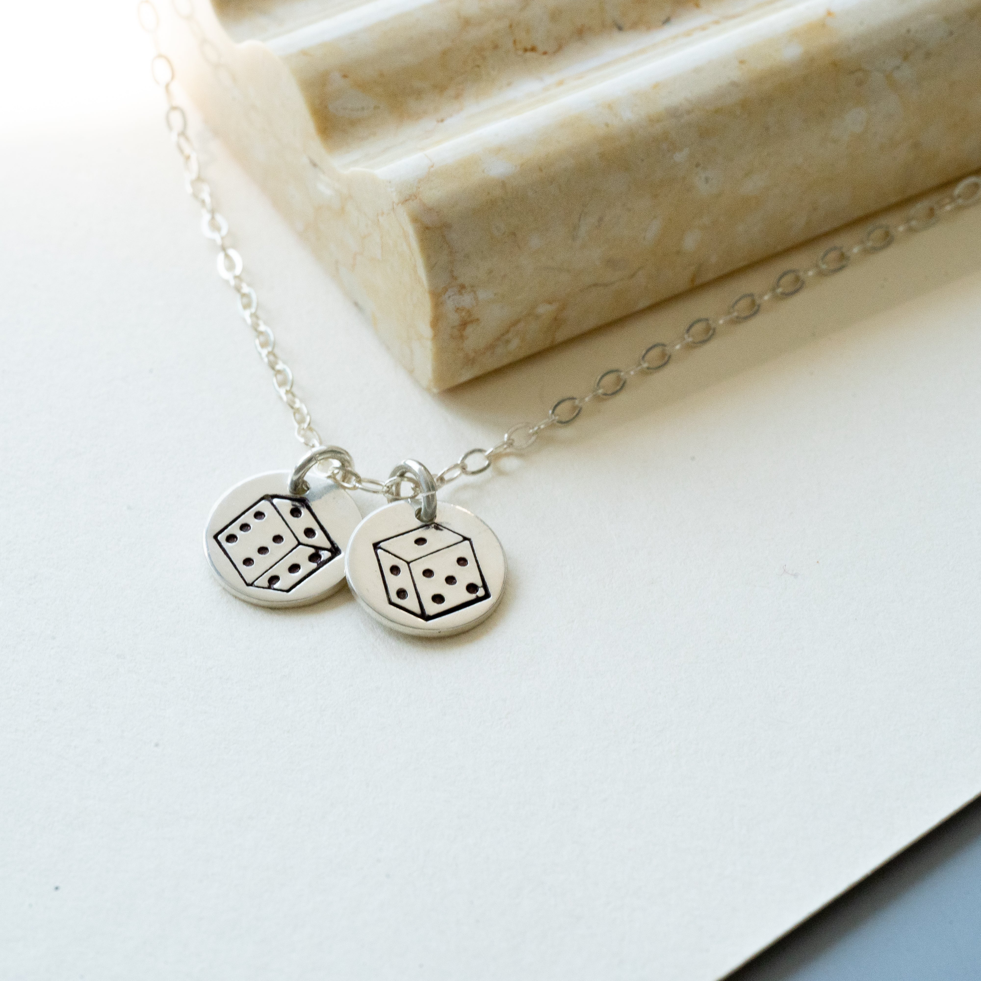 Lucky Dice Charm Necklace