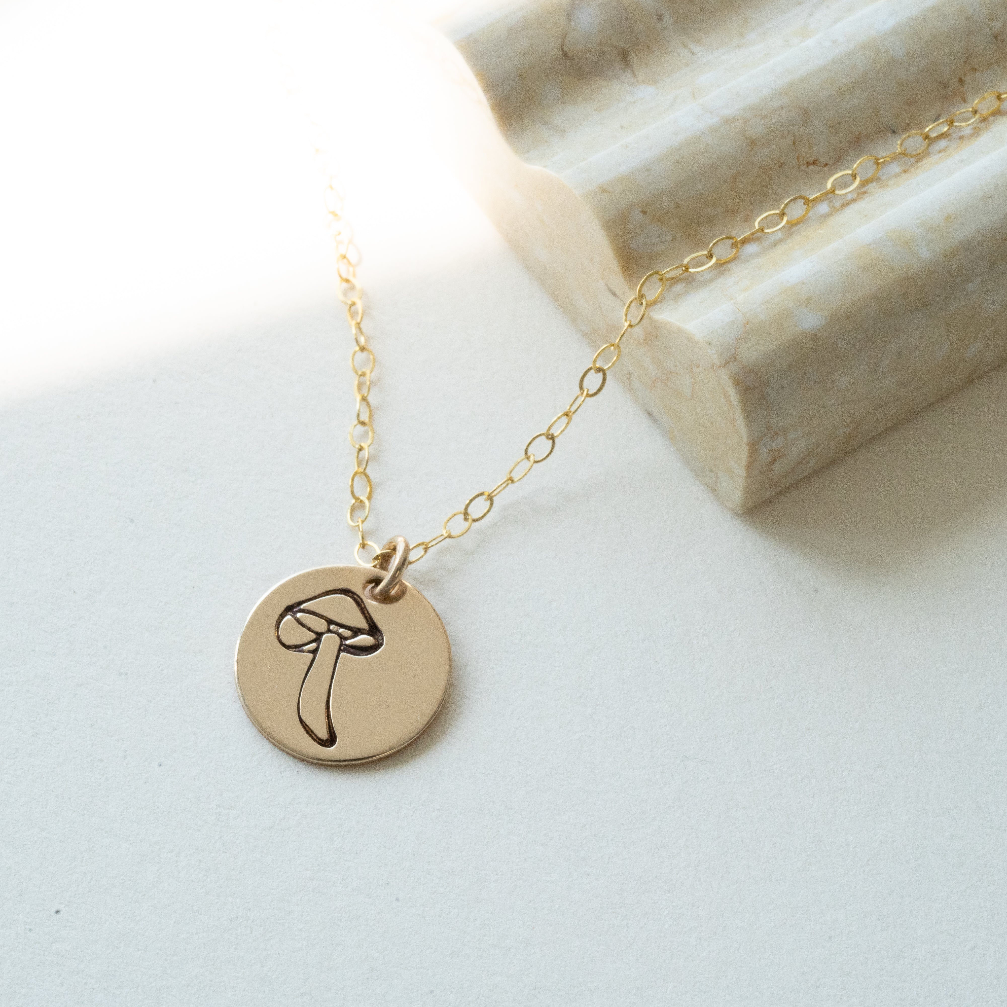 Forest Mushroom Charm Necklace